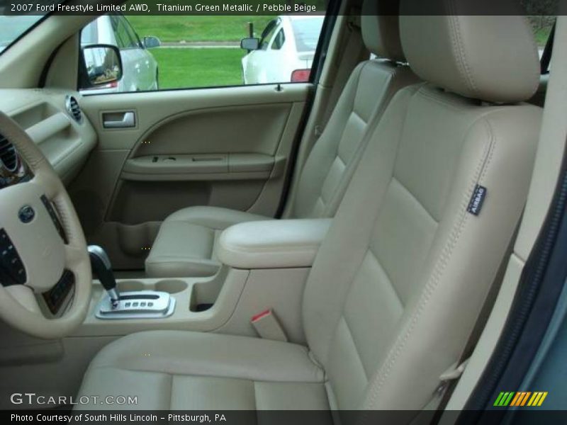 Titanium Green Metallic / Pebble Beige 2007 Ford Freestyle Limited AWD