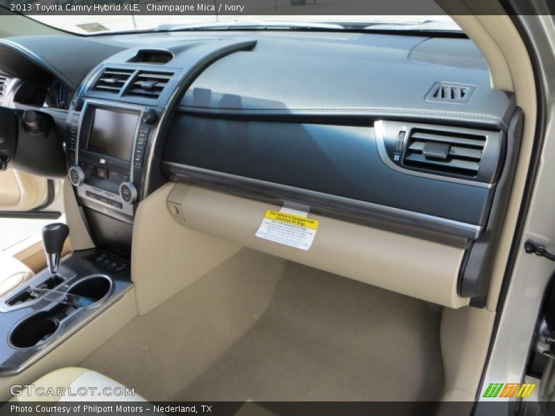 Champagne Mica / Ivory 2013 Toyota Camry Hybrid XLE