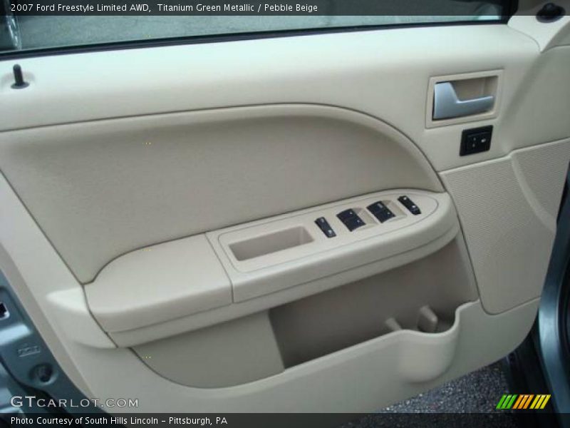 Titanium Green Metallic / Pebble Beige 2007 Ford Freestyle Limited AWD