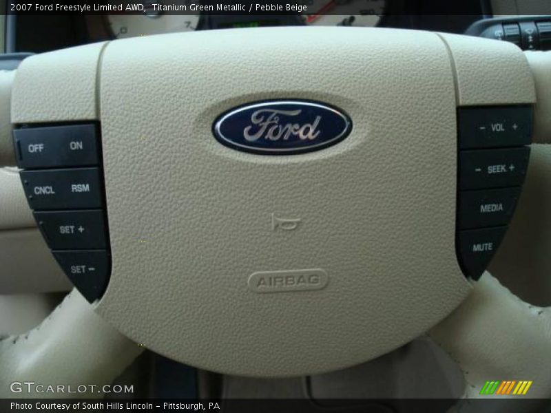 Titanium Green Metallic / Pebble Beige 2007 Ford Freestyle Limited AWD