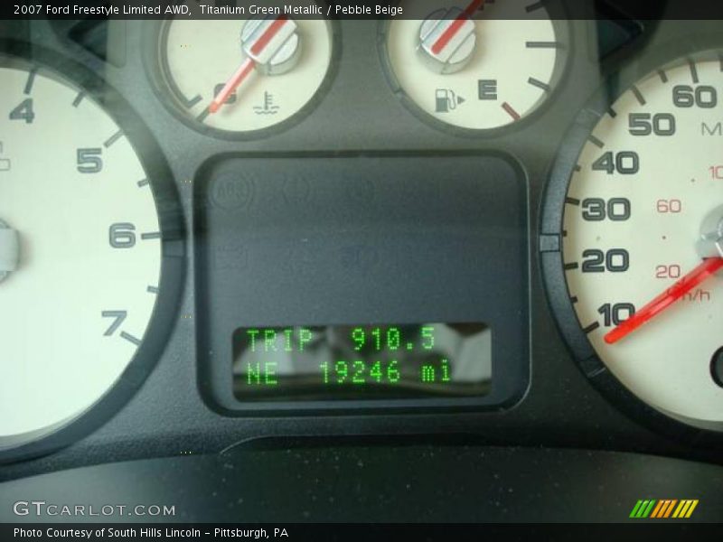 Titanium Green Metallic / Pebble Beige 2007 Ford Freestyle Limited AWD