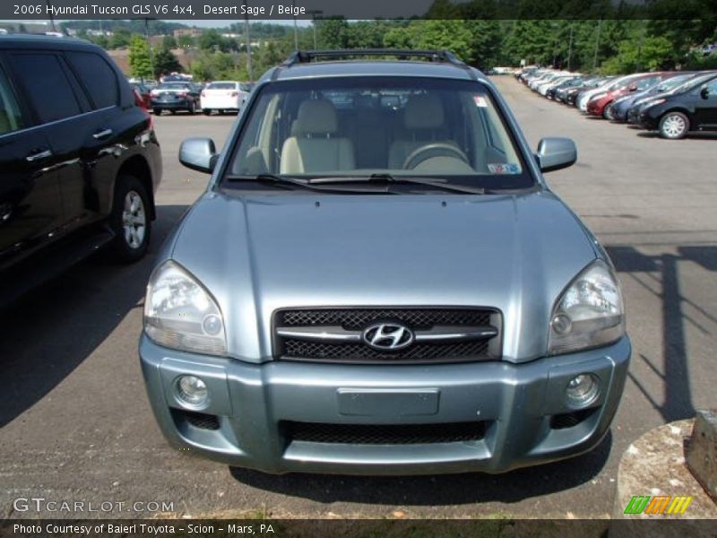 Desert Sage / Beige 2006 Hyundai Tucson GLS V6 4x4