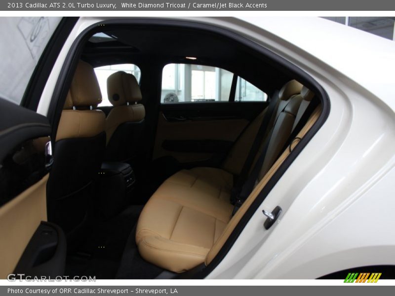 White Diamond Tricoat / Caramel/Jet Black Accents 2013 Cadillac ATS 2.0L Turbo Luxury