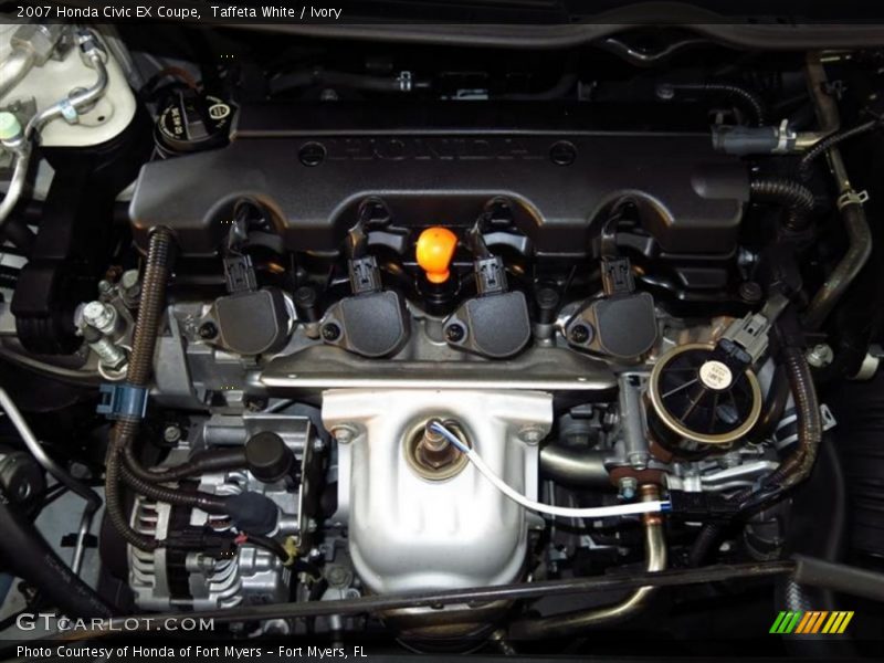 Taffeta White / Ivory 2007 Honda Civic EX Coupe