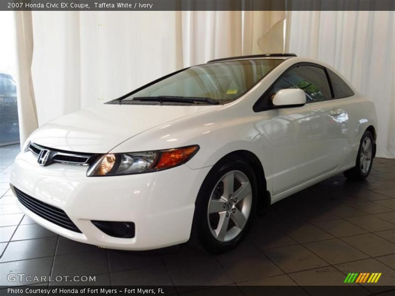 Taffeta White / Ivory 2007 Honda Civic EX Coupe
