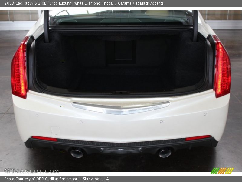 White Diamond Tricoat / Caramel/Jet Black Accents 2013 Cadillac ATS 2.0L Turbo Luxury