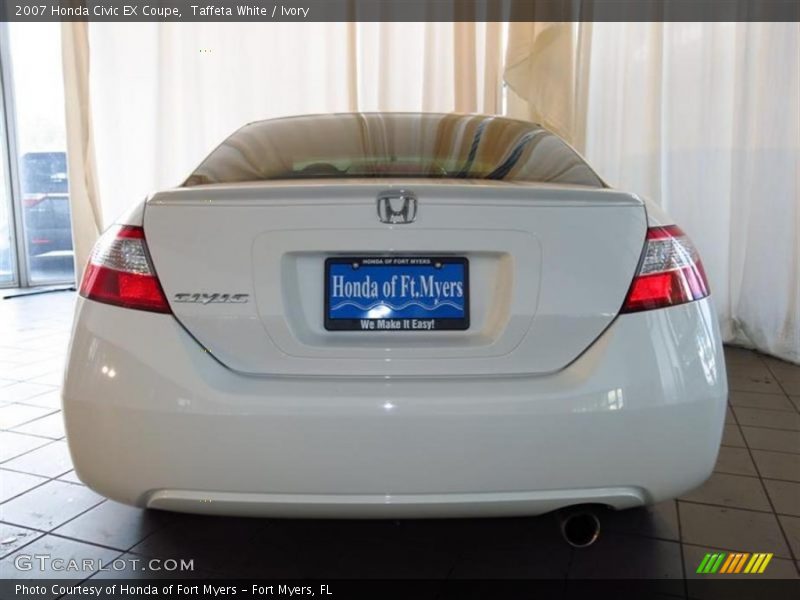 Taffeta White / Ivory 2007 Honda Civic EX Coupe