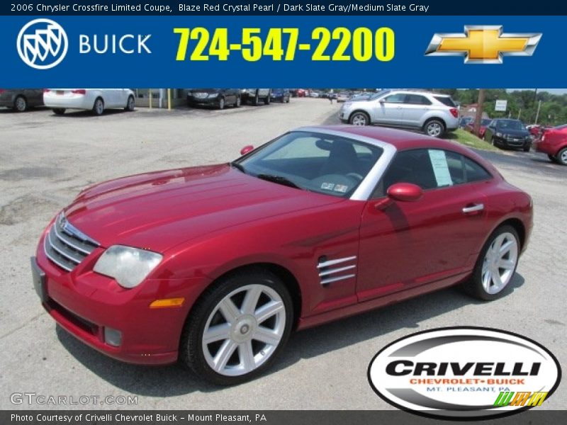 Blaze Red Crystal Pearl / Dark Slate Gray/Medium Slate Gray 2006 Chrysler Crossfire Limited Coupe