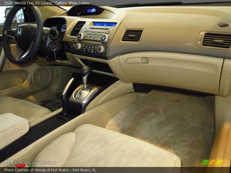 Taffeta White / Ivory 2007 Honda Civic EX Coupe