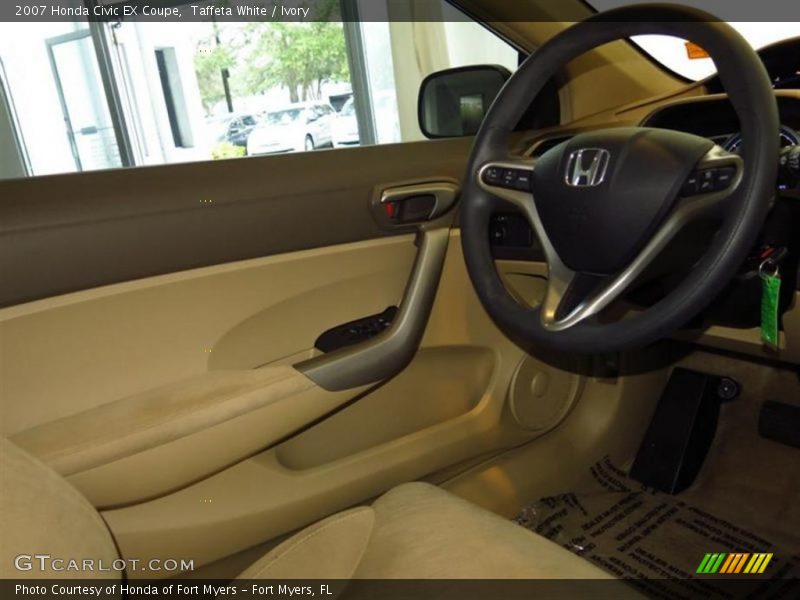 Taffeta White / Ivory 2007 Honda Civic EX Coupe