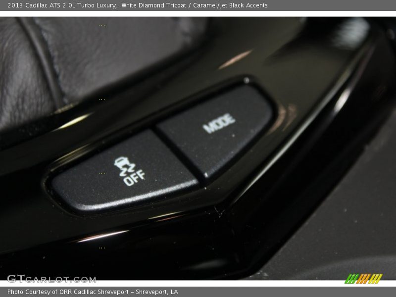 White Diamond Tricoat / Caramel/Jet Black Accents 2013 Cadillac ATS 2.0L Turbo Luxury