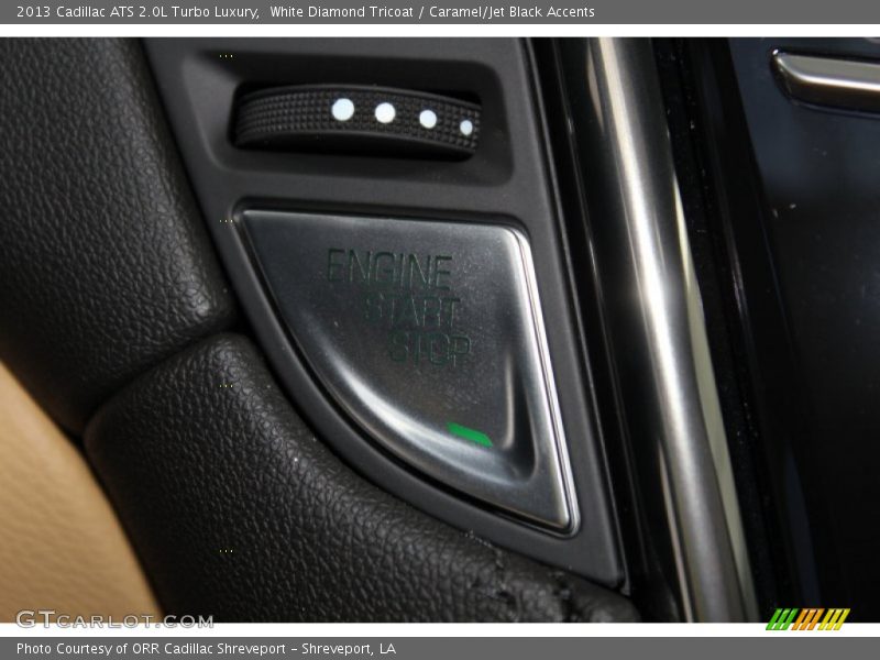 White Diamond Tricoat / Caramel/Jet Black Accents 2013 Cadillac ATS 2.0L Turbo Luxury