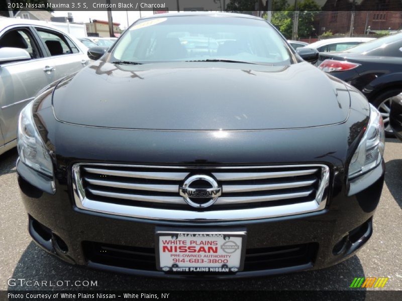 Crimson Black / Charcoal 2012 Nissan Maxima 3.5 S