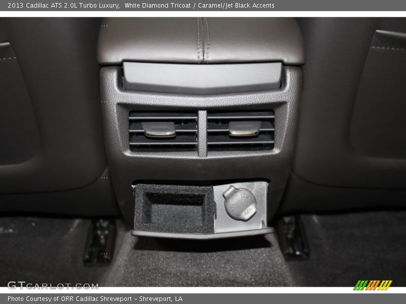 White Diamond Tricoat / Caramel/Jet Black Accents 2013 Cadillac ATS 2.0L Turbo Luxury
