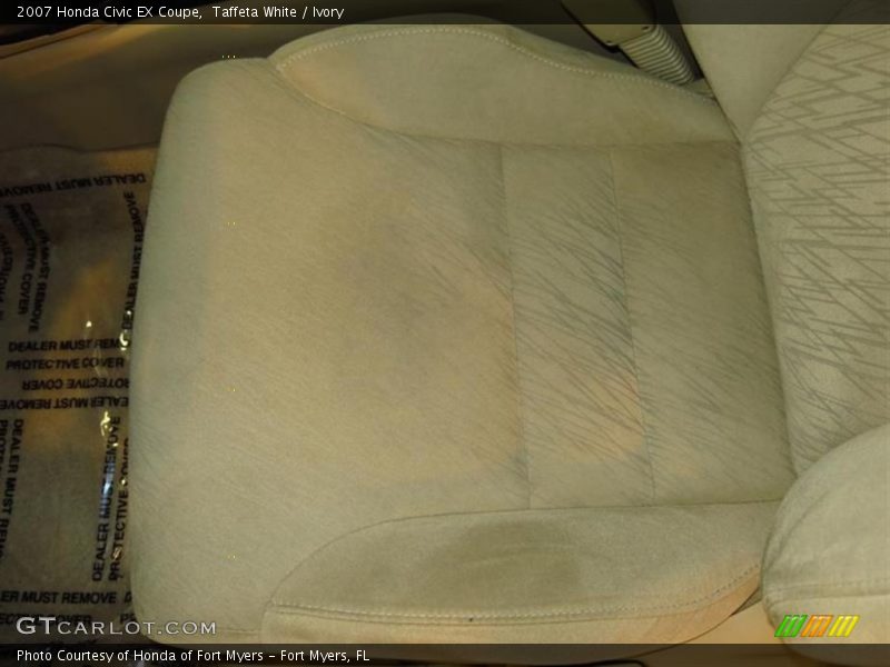 Taffeta White / Ivory 2007 Honda Civic EX Coupe