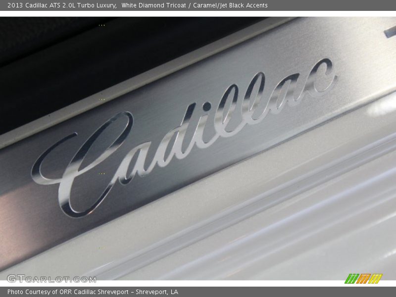 White Diamond Tricoat / Caramel/Jet Black Accents 2013 Cadillac ATS 2.0L Turbo Luxury