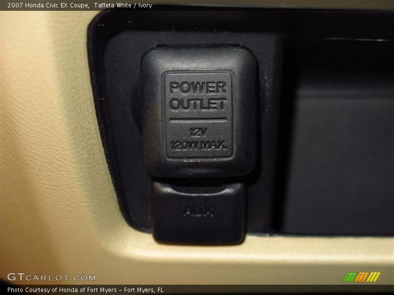 Taffeta White / Ivory 2007 Honda Civic EX Coupe