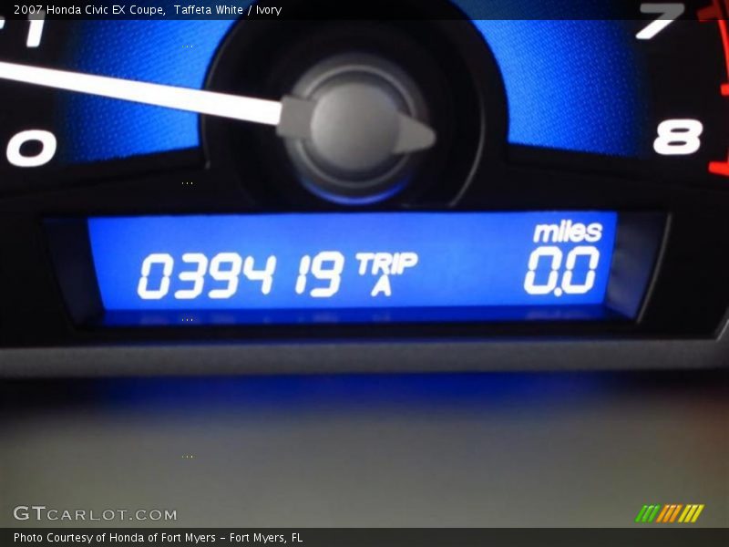 Taffeta White / Ivory 2007 Honda Civic EX Coupe