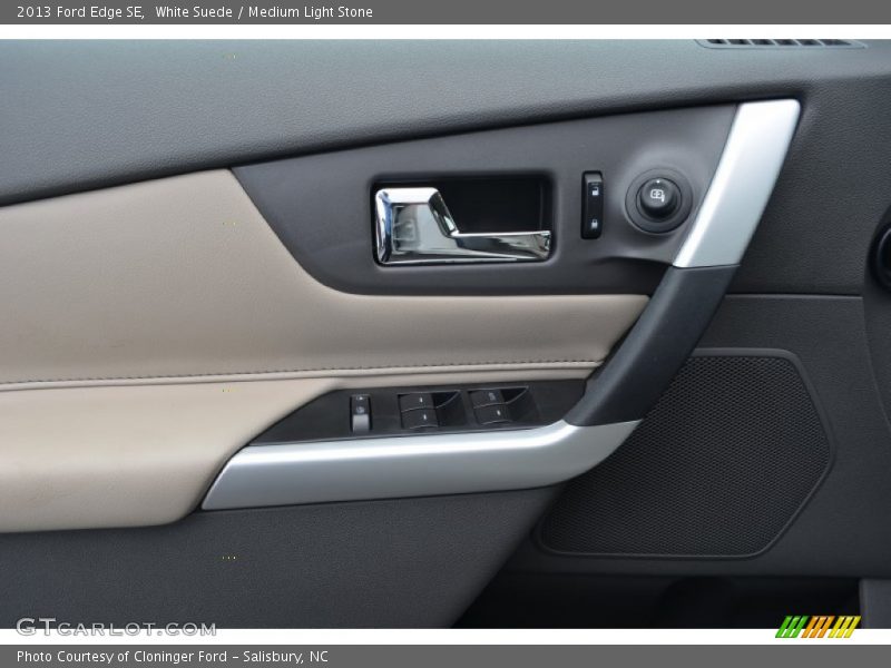 White Suede / Medium Light Stone 2013 Ford Edge SE