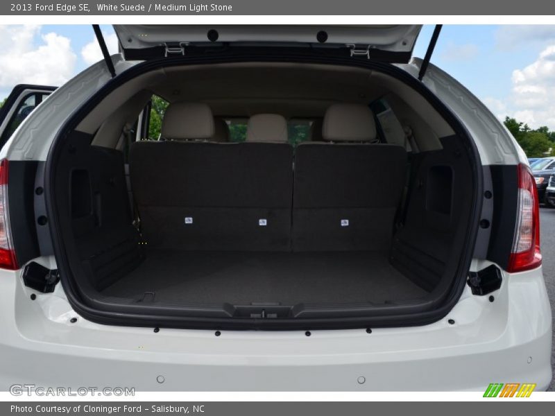 White Suede / Medium Light Stone 2013 Ford Edge SE