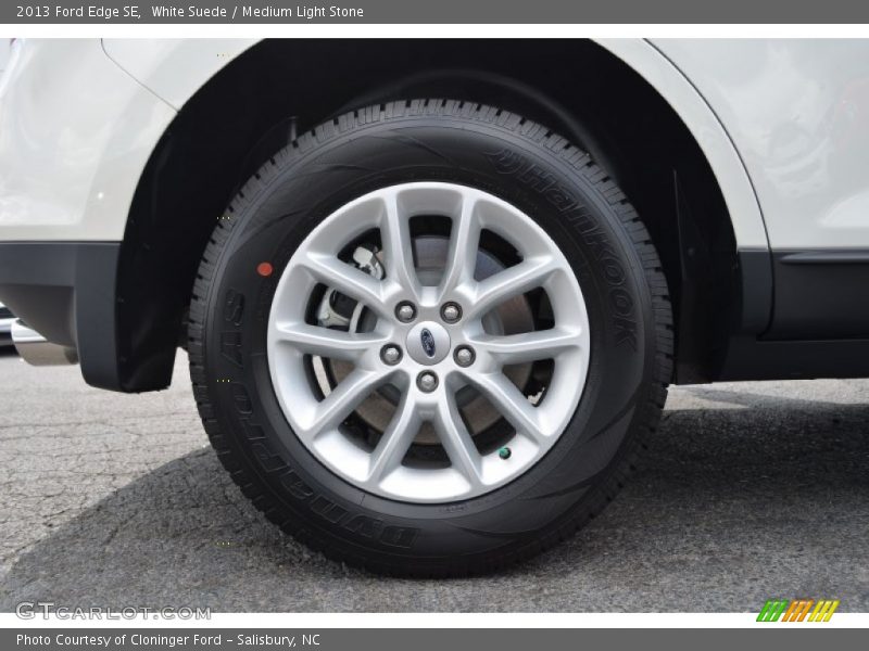 White Suede / Medium Light Stone 2013 Ford Edge SE