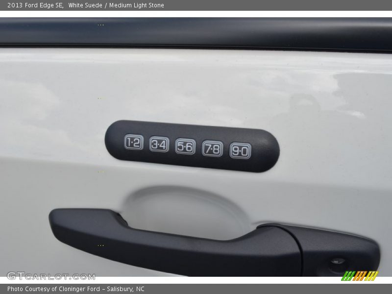 White Suede / Medium Light Stone 2013 Ford Edge SE