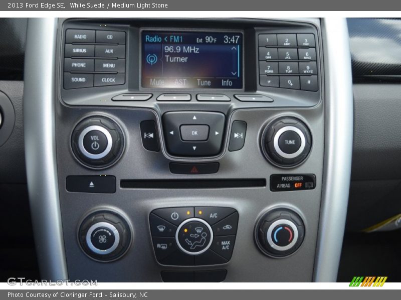 White Suede / Medium Light Stone 2013 Ford Edge SE