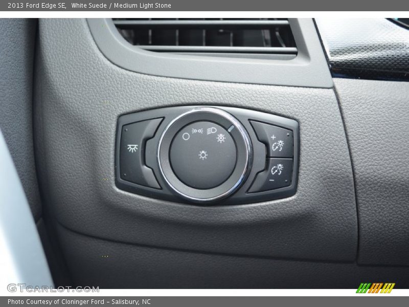 White Suede / Medium Light Stone 2013 Ford Edge SE