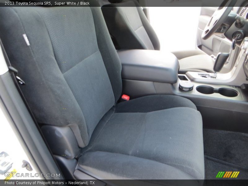Super White / Black 2013 Toyota Sequoia SR5