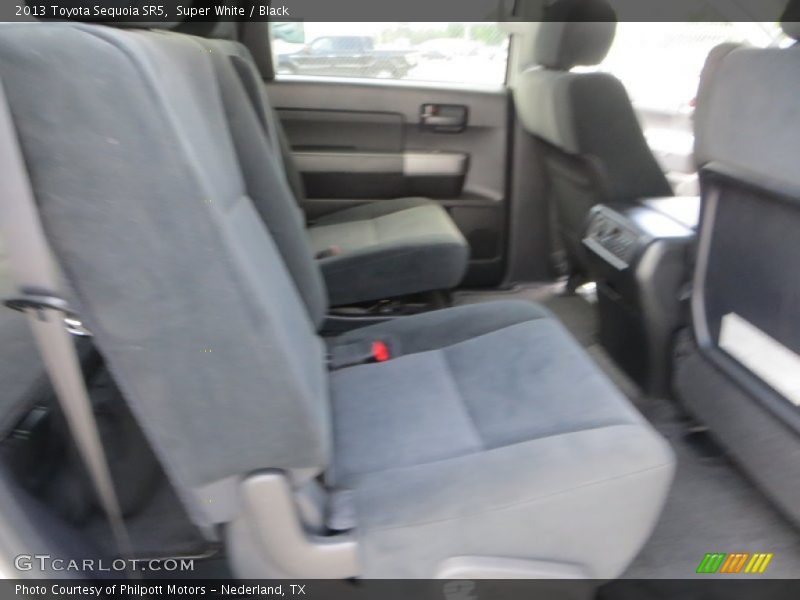 Super White / Black 2013 Toyota Sequoia SR5