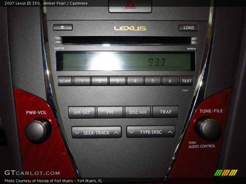 Amber Pearl / Cashmere 2007 Lexus ES 350