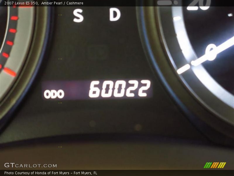 Amber Pearl / Cashmere 2007 Lexus ES 350