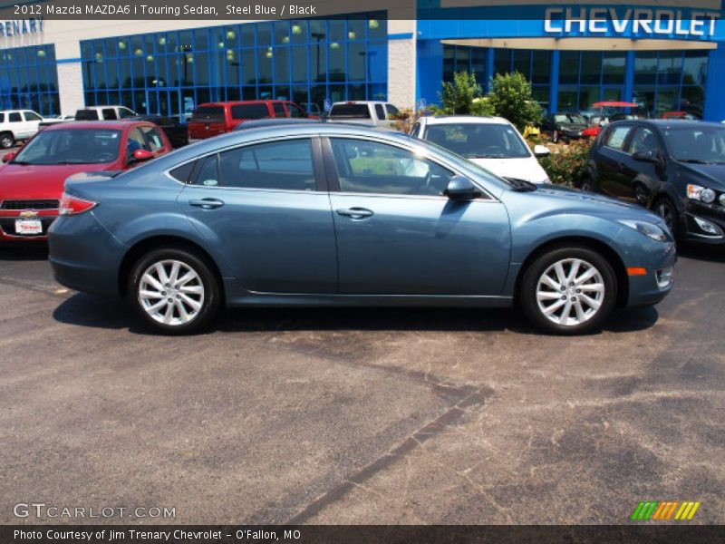 Steel Blue / Black 2012 Mazda MAZDA6 i Touring Sedan
