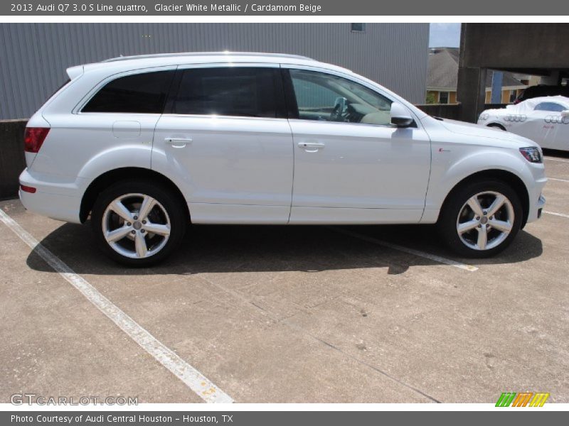 Glacier White Metallic / Cardamom Beige 2013 Audi Q7 3.0 S Line quattro