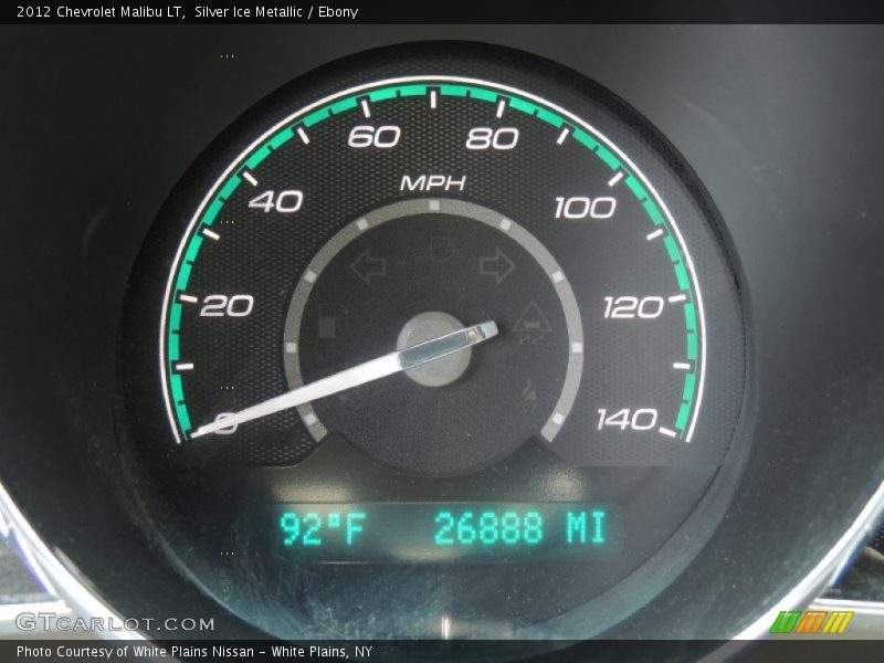 Silver Ice Metallic / Ebony 2012 Chevrolet Malibu LT