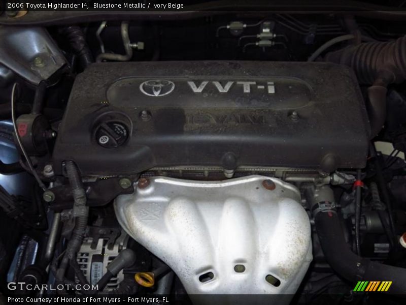 Bluestone Metallic / Ivory Beige 2006 Toyota Highlander I4