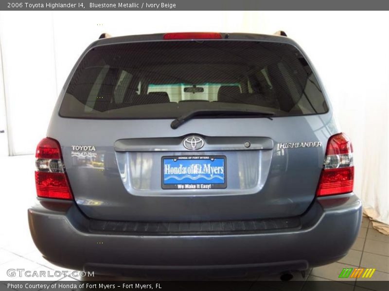 Bluestone Metallic / Ivory Beige 2006 Toyota Highlander I4