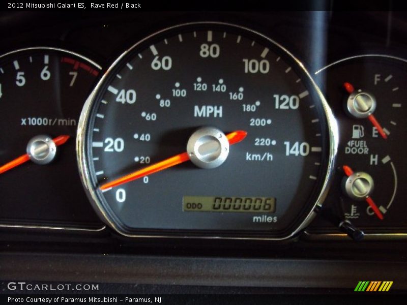 Rave Red / Black 2012 Mitsubishi Galant ES