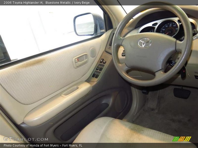 Bluestone Metallic / Ivory Beige 2006 Toyota Highlander I4