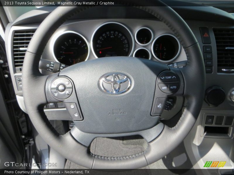Magnetic Gray Metallic / Graphite 2013 Toyota Sequoia Limited