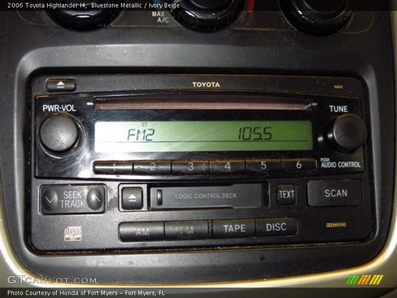 Bluestone Metallic / Ivory Beige 2006 Toyota Highlander I4
