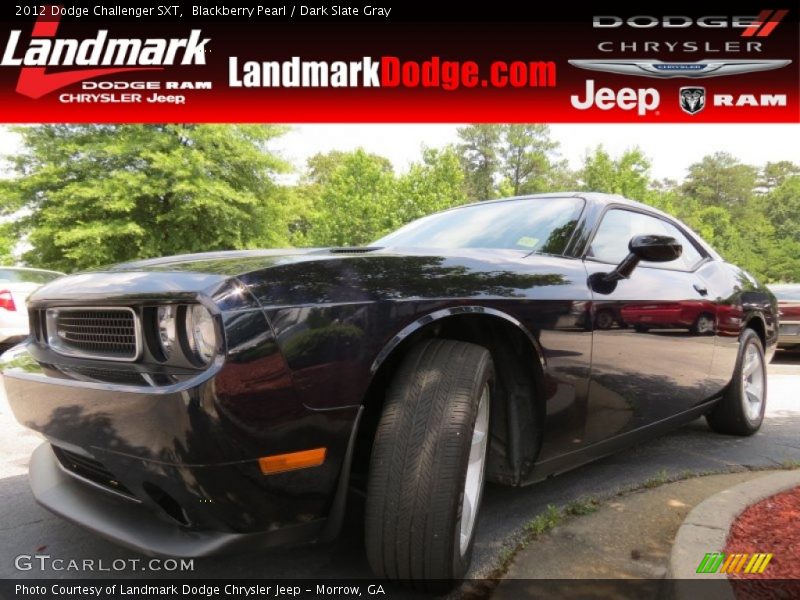 Blackberry Pearl / Dark Slate Gray 2012 Dodge Challenger SXT