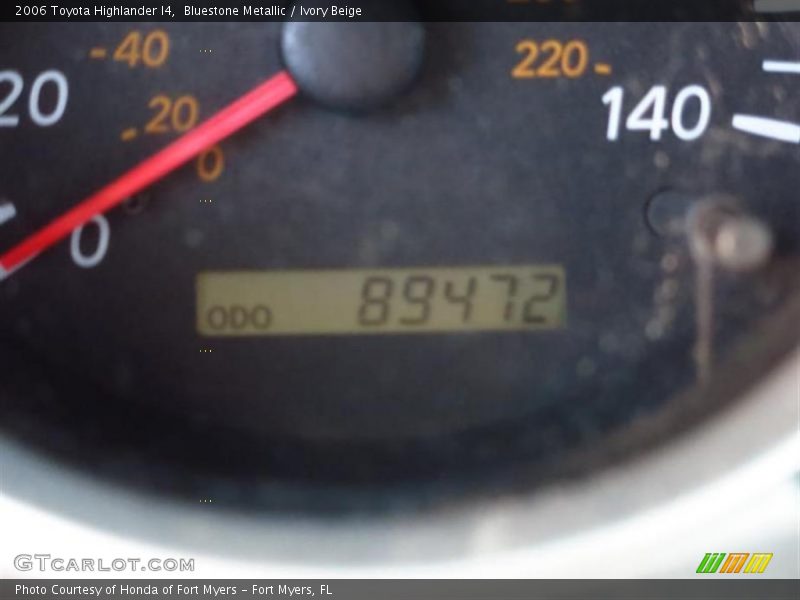 Bluestone Metallic / Ivory Beige 2006 Toyota Highlander I4