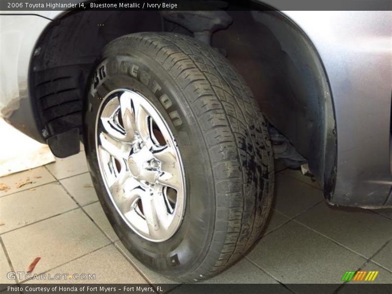 Bluestone Metallic / Ivory Beige 2006 Toyota Highlander I4