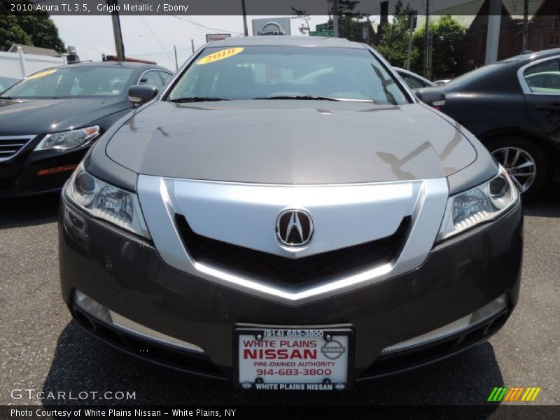 Grigio Metallic / Ebony 2010 Acura TL 3.5