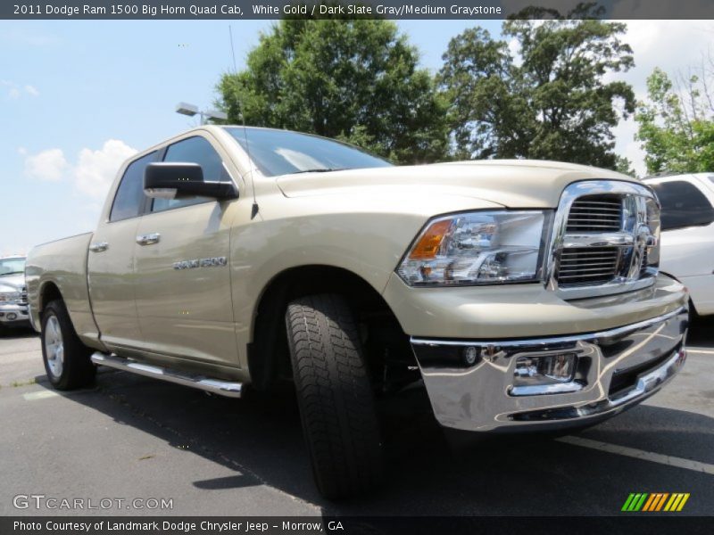 White Gold / Dark Slate Gray/Medium Graystone 2011 Dodge Ram 1500 Big Horn Quad Cab