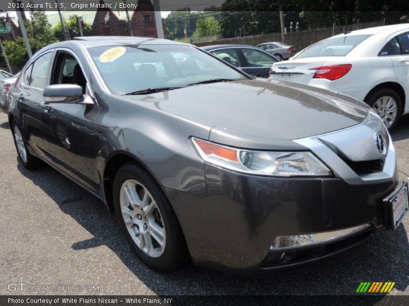 Grigio Metallic / Ebony 2010 Acura TL 3.5