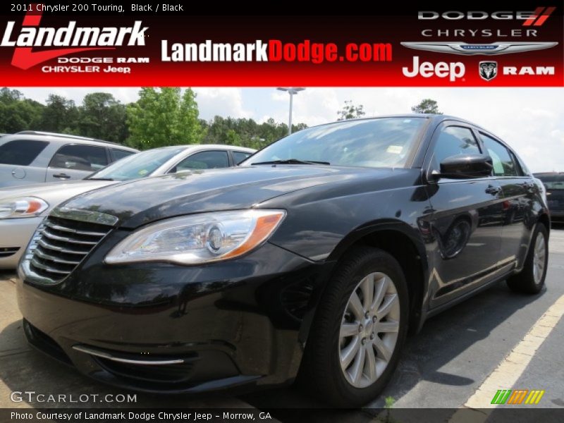 Black / Black 2011 Chrysler 200 Touring
