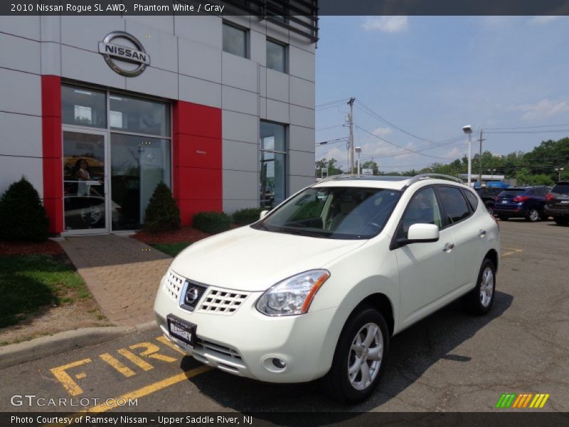 Phantom White / Gray 2010 Nissan Rogue SL AWD