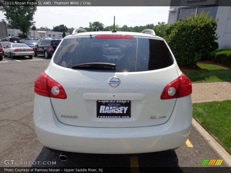 Phantom White / Gray 2010 Nissan Rogue SL AWD